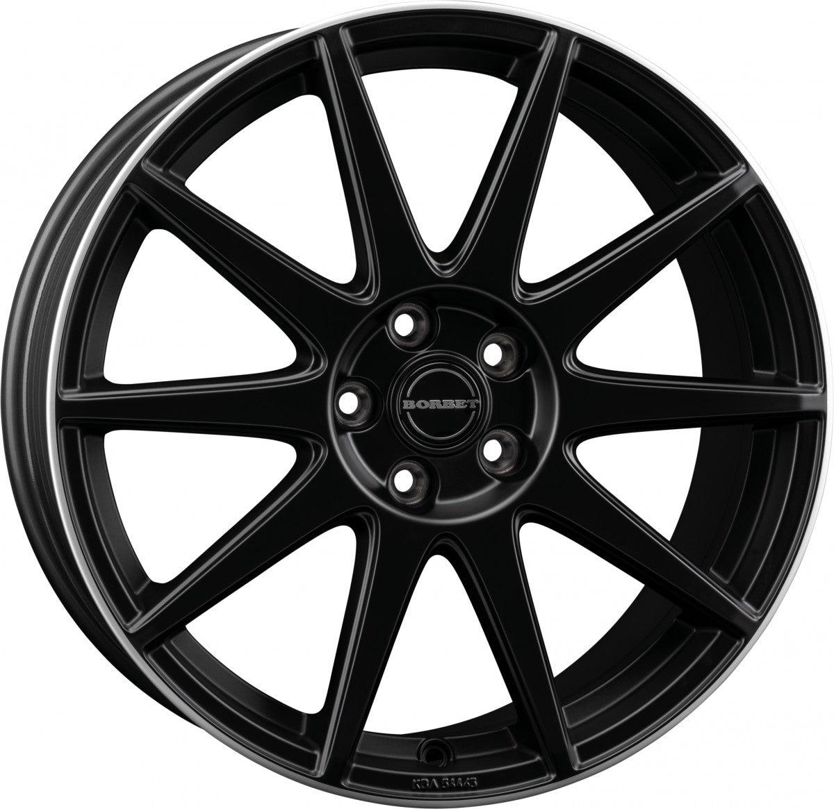 Borbet GTX black rim polished matt 8x19 ET40 - LK5/112 ML66.5