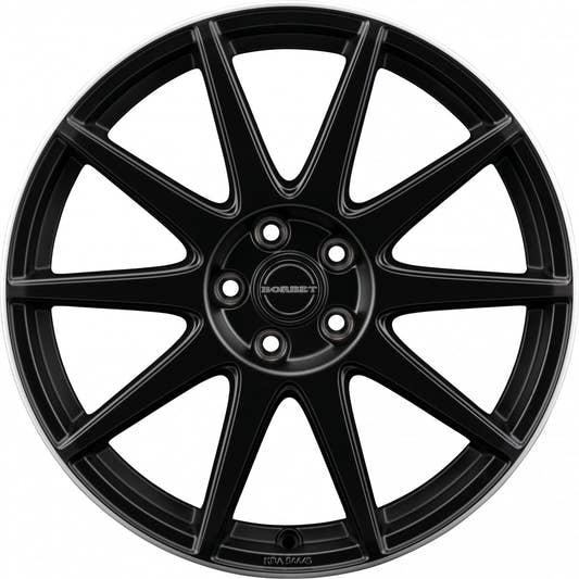 Borbet GTX black rim polished matt 8x19 ET42 - LK5/108 ML72.5