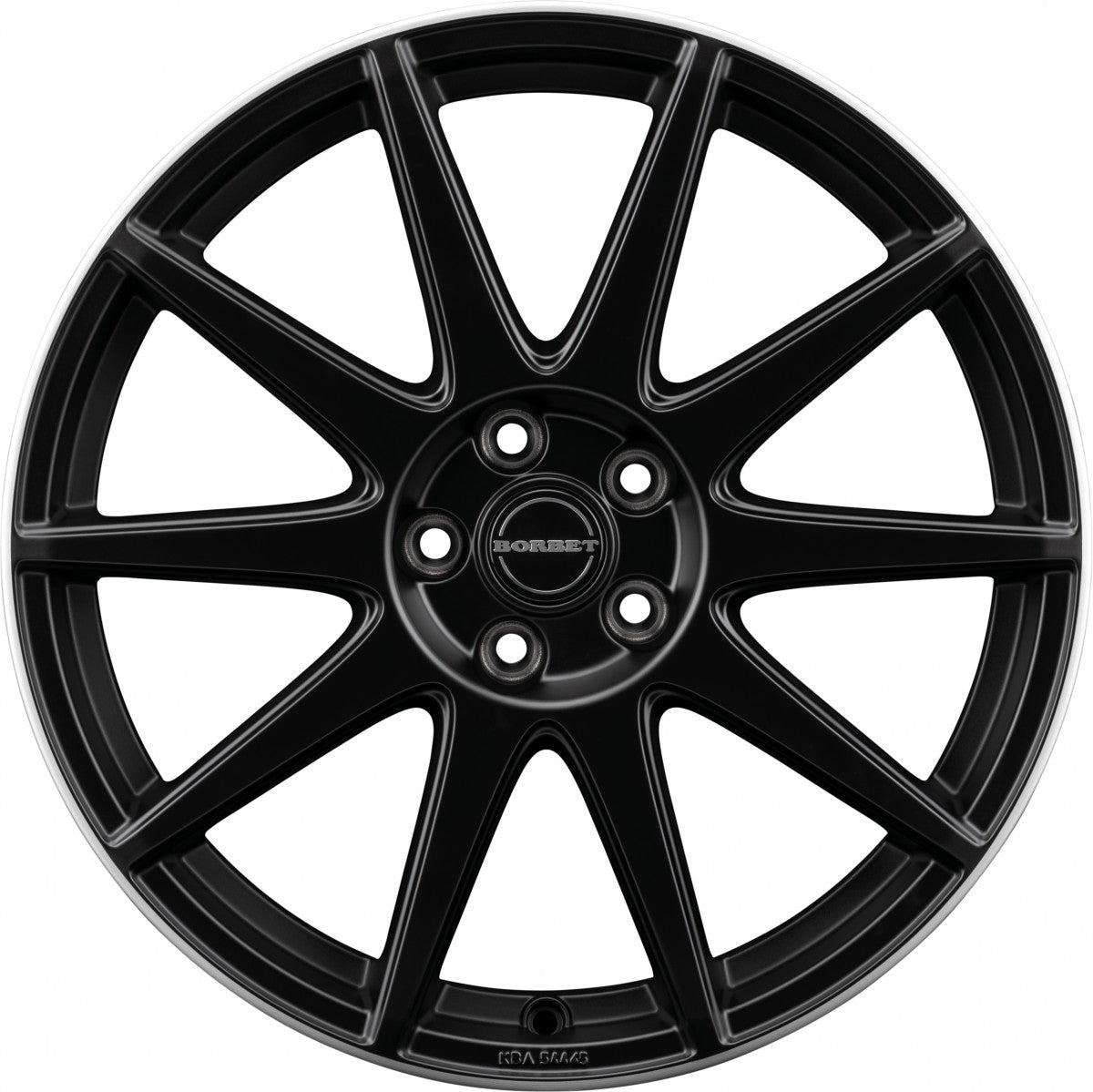 Borbet GTX black rim polished matt 8x19 ET44 - LK5/112 ML66.5