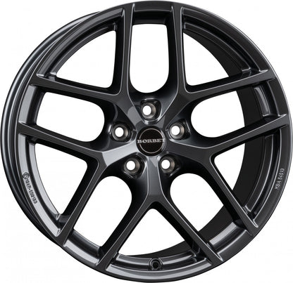 Borbet Y electric grey 9.5x19 ET45 - LK5/114.3 ML64.28
