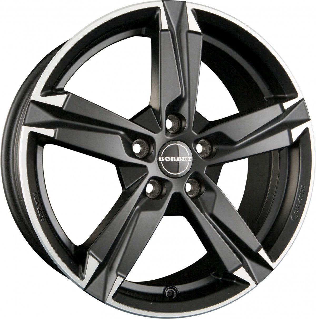 Borbet T10 matt black polished 7x17 ET42 - LK5/108 ML65.1