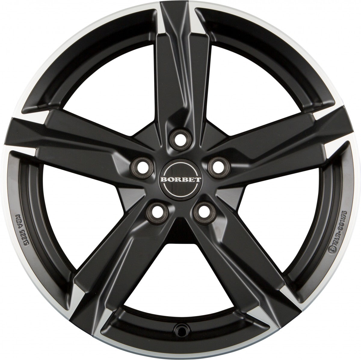 Borbet T10 matt black polished 7x17 ET42 - LK5/108 ML65.1