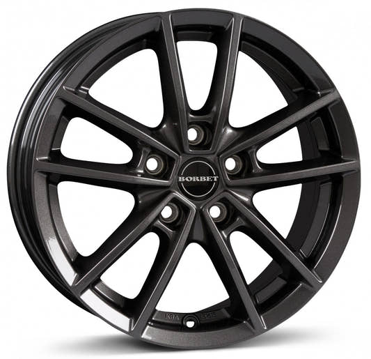 Borbet W mistral anthracite glossy 6x15 ET45 - LK5/100 ML64.1