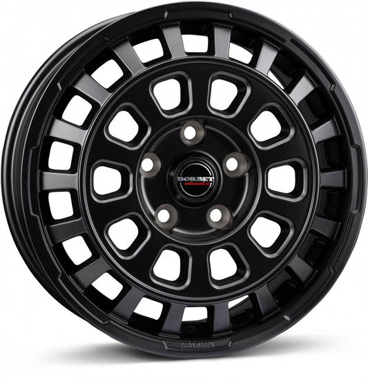 Borbet CW7 black matt 7x17 ET46 - LK5/108 ML65.1