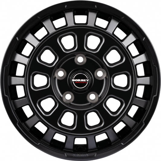Borbet CW7 black matt 7x17 ET46 - LK5/108 ML65.1