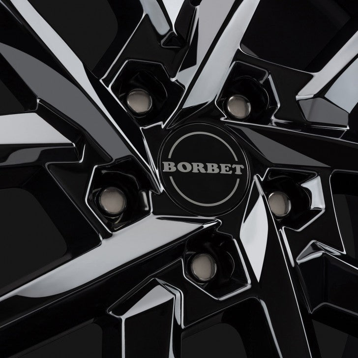 Borbet N black glossy 7x17 ET44 - LK4/100 ML64