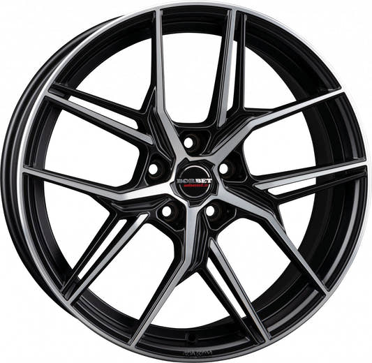 Borbet QX black polished matt 8x19 ET49 - LK5/112 ML66.5