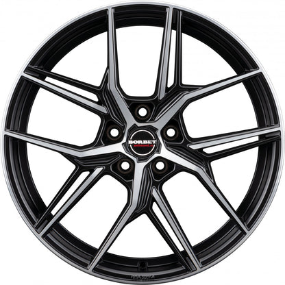 Borbet QX black polished matt 8x19 ET49 - LK5/112 ML66.5