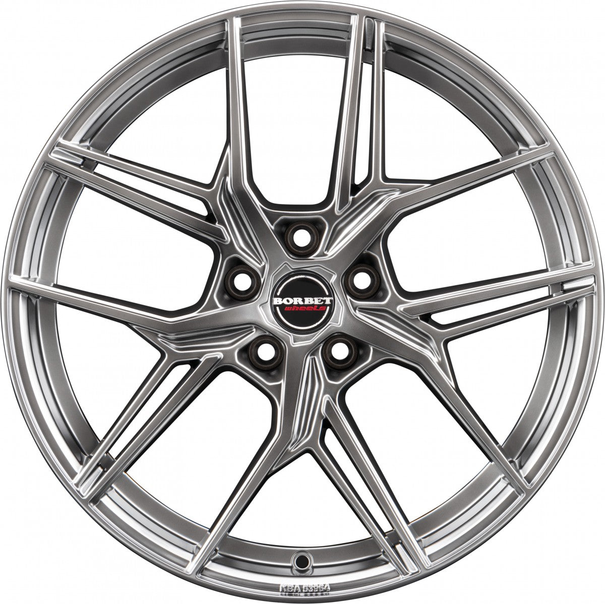 Borbet QX hyper black silver 8x19 ET49 - LK5/112 ML66.5