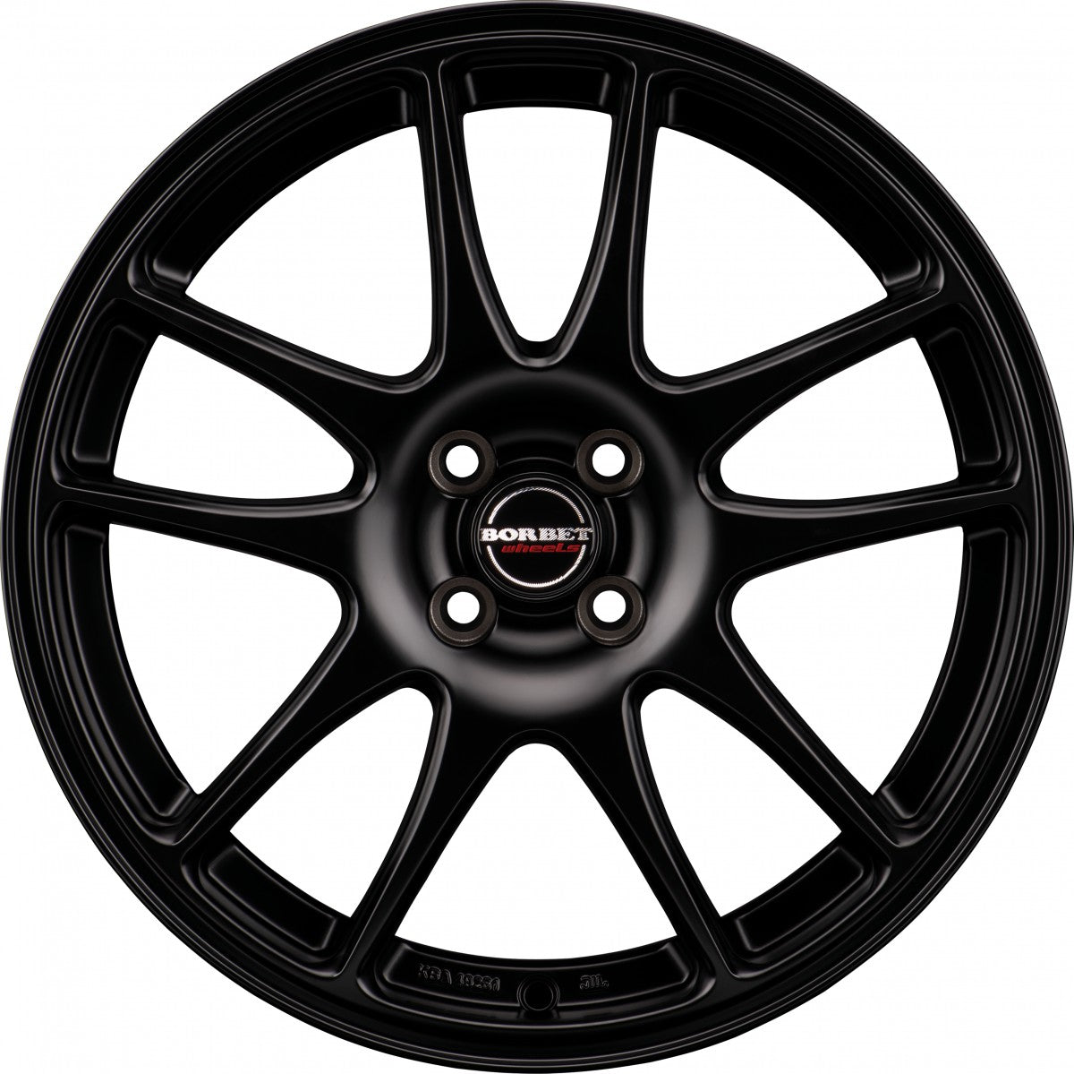 Borbet RS black matt 7x17 ET45 - LK4/100 ML64