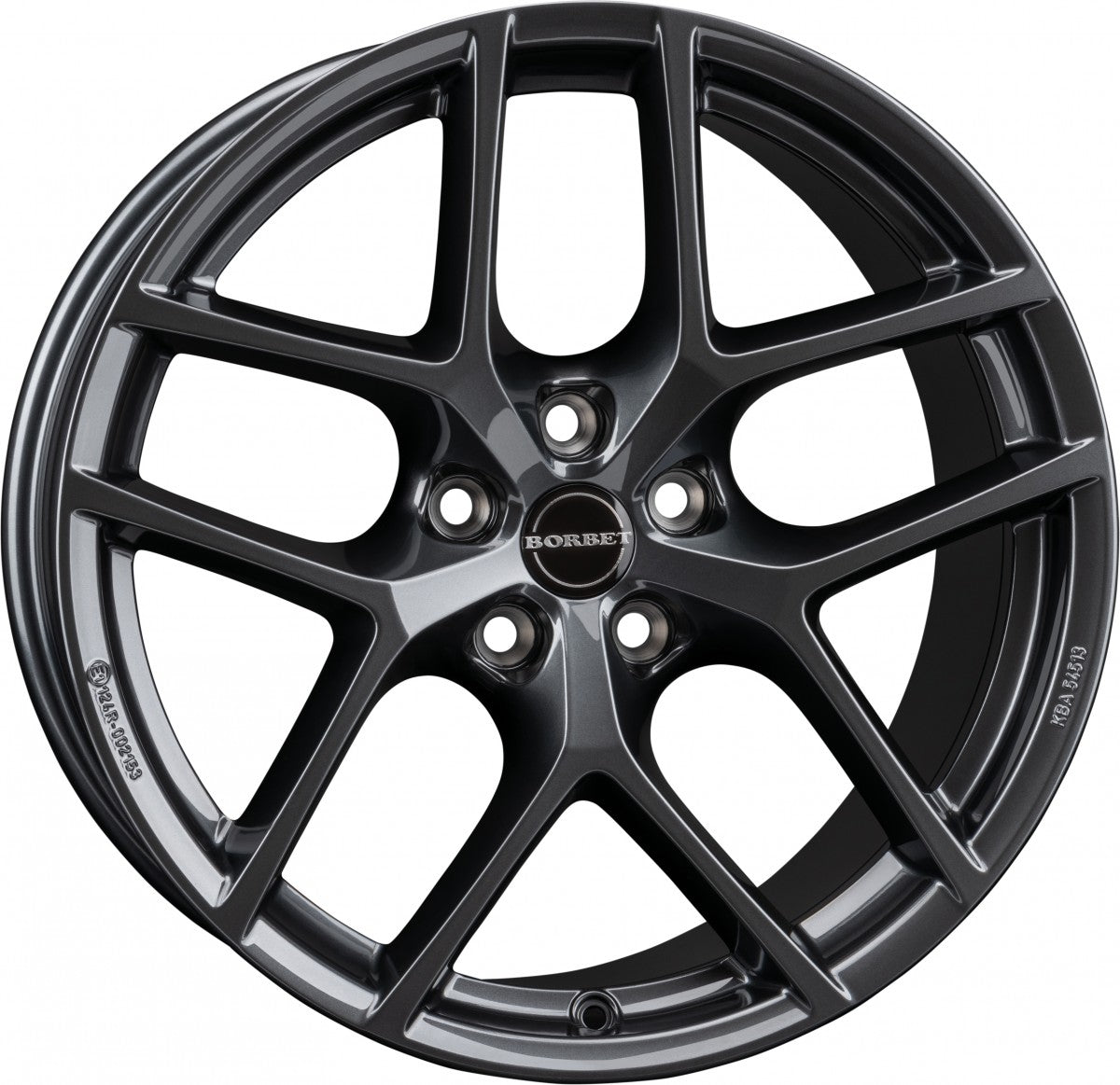Borbet Y electric grey 9.5x20 ET45 - LK5/114.3 ML64.1