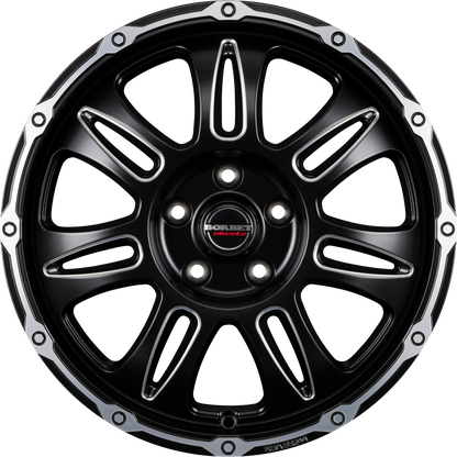 Borbet CW8 Black Rim Window Polished Matt Alufelge 8x18 Zoll ET30 LK 6x139.7 ML100.1