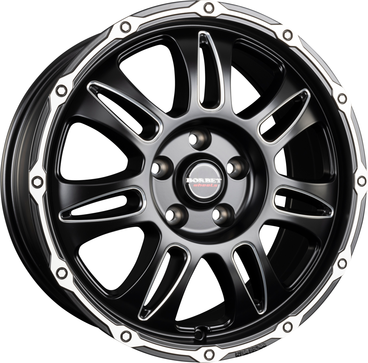 Borbet CW8 Black Rim Window Polished Matt Alufelge 8x18 Zoll ET30 LK 6x139.7 ML100.1 – Bild 2