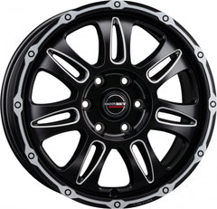 Borbet CW8 black rim window polished matt Alufelge 8x18 Zoll ET45 LK 5x130 ML84.1