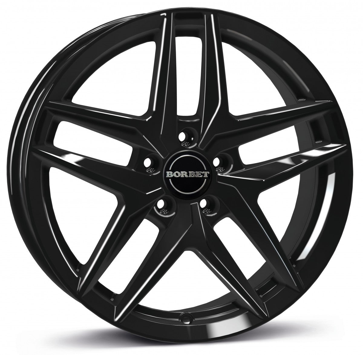 Borbet Z black glossy 7.5x17 ET43 - LK5/112 ML66.6