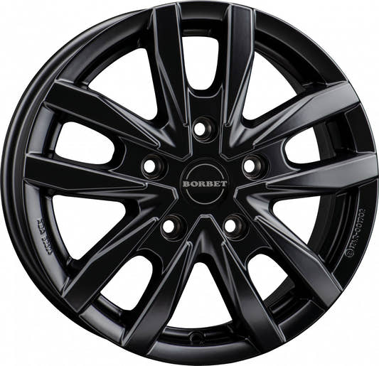 Borbet CW5 black matt 6x16 ET68 - LK5/130 ML78.1