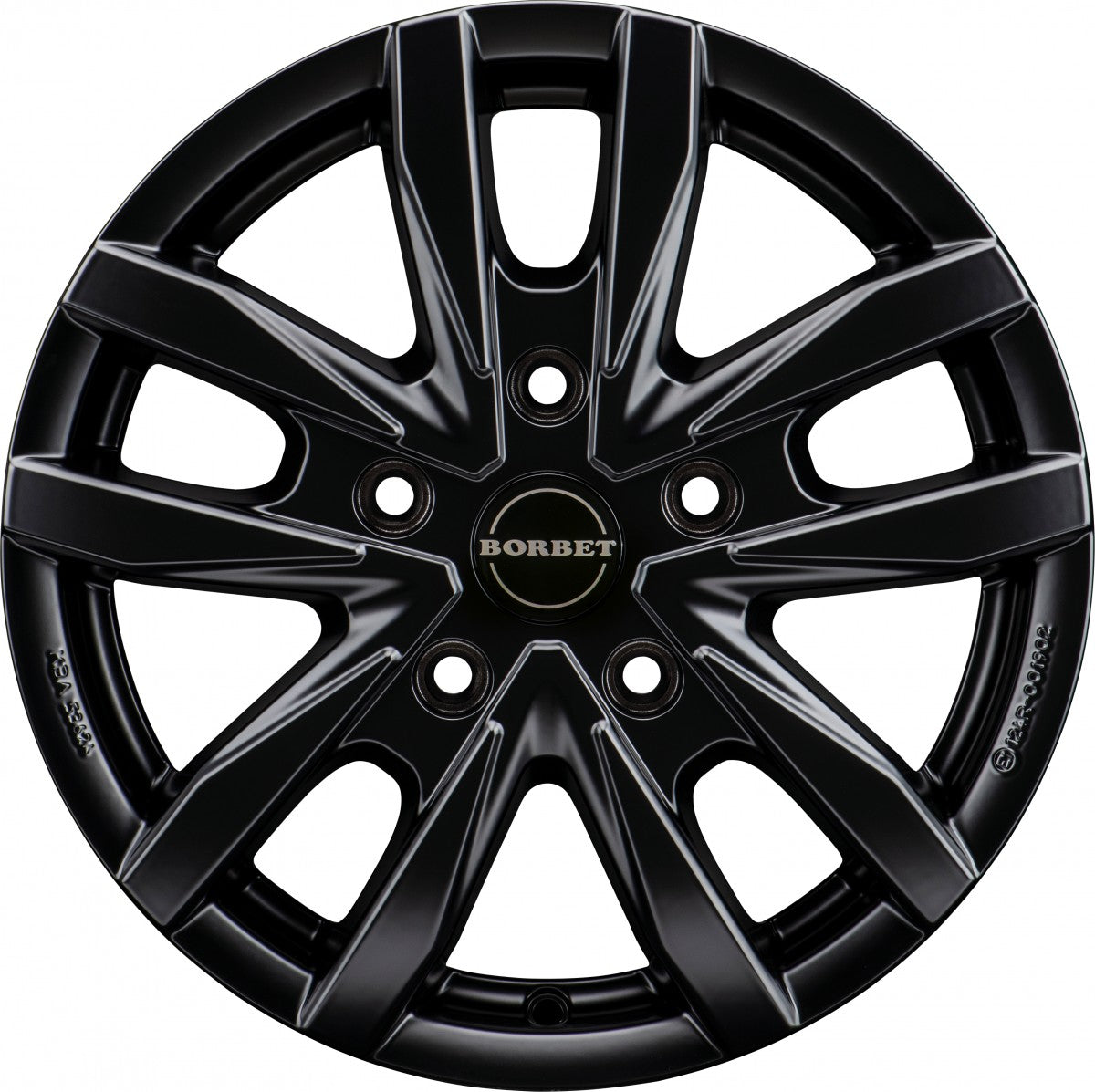 Borbet CW5 black matt 6x16 ET68 - LK5/130 ML78.1