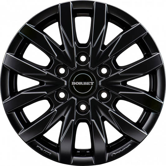 Borbet CW6 black matt 6.5x16 ET62 - LK6/130 ML84.1