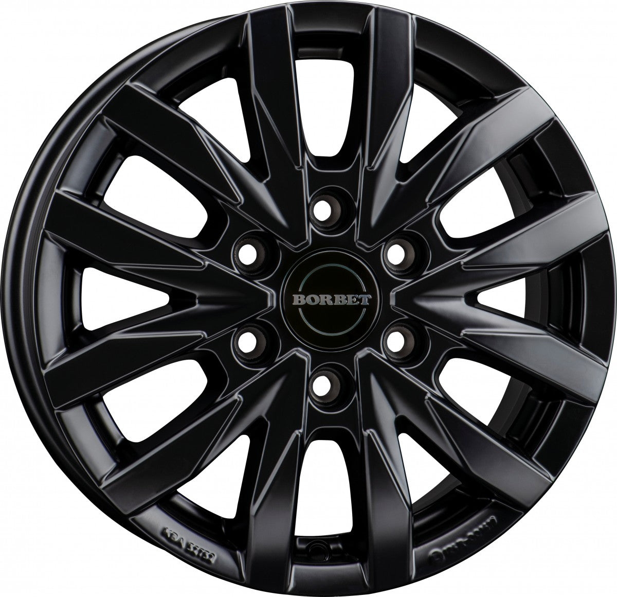 Borbet CW6 black matt 6.5x16 ET54 - LK6/130 ML84.1