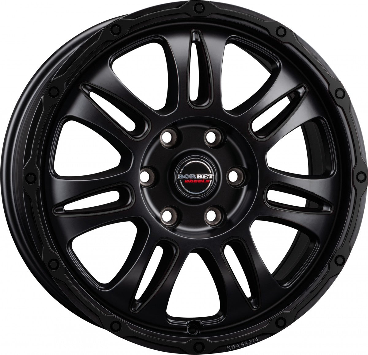 Borbet CW8 black matt 8x18 ET52 - LK5/120 ML65.1