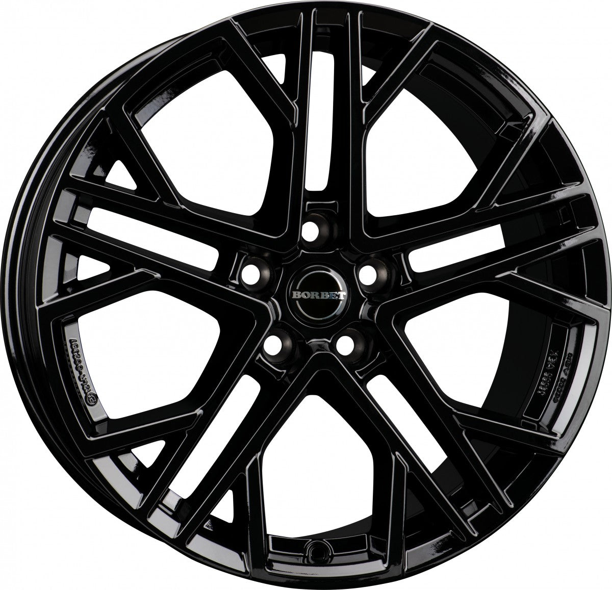 Borbet XV black glossy 8.5x19 ET45 - LK5/114.3 ML72.5