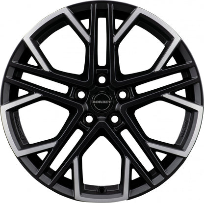 Borbet XV black polished matt 8.5x19 ET35 - LK5/114.3 ML72.5