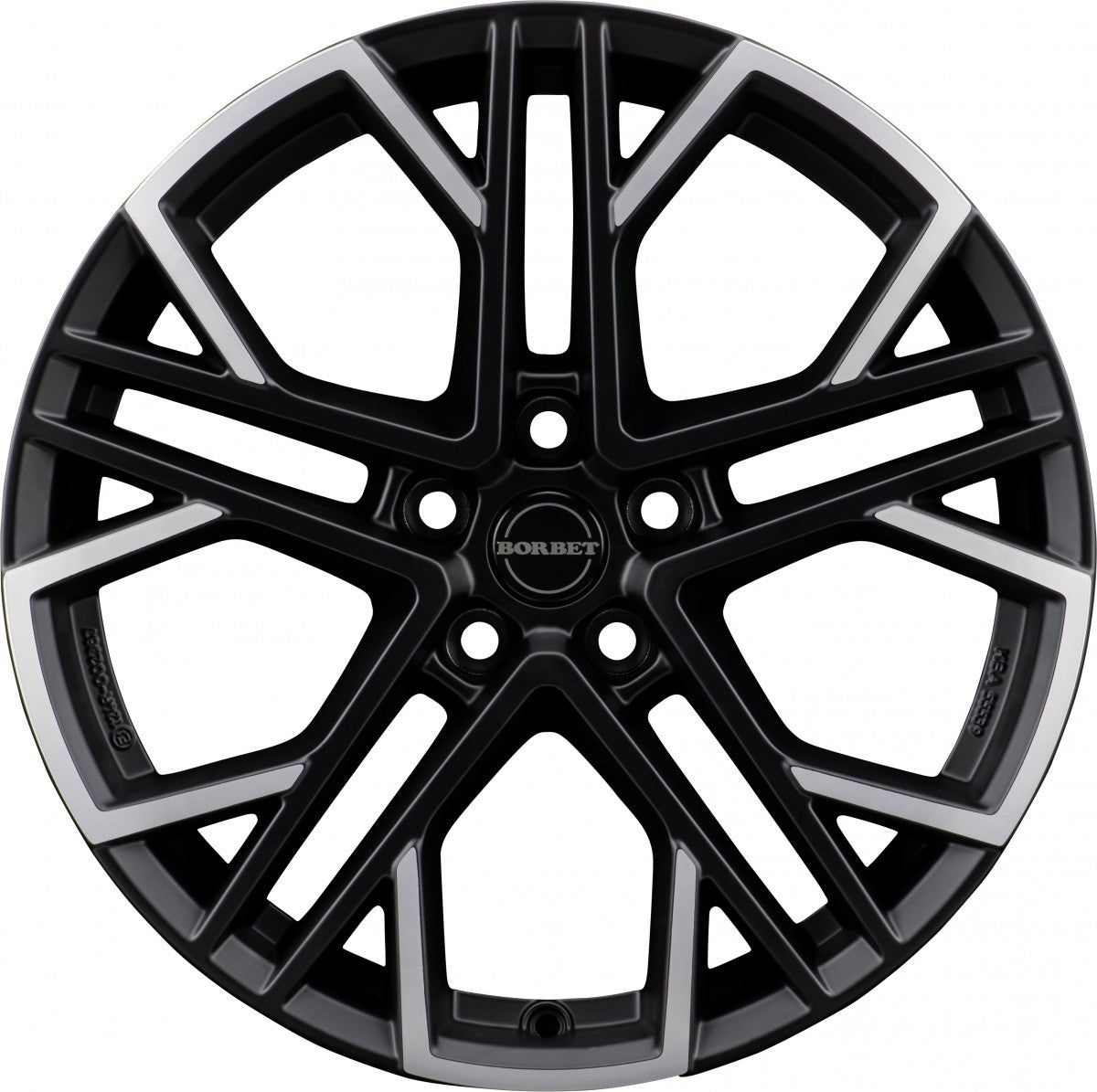 Borbet XV black polished matt 9.5x19 ET40 - LK5/112 ML72.5
