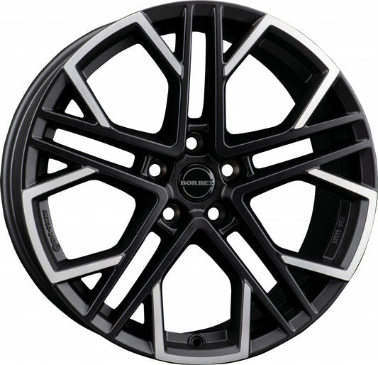 Borbet XV black polished matt 9.5x19 ET45 - LK5/112 ML72.5