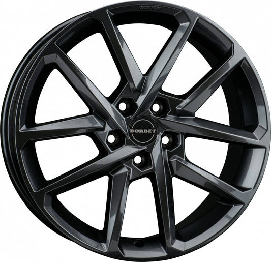 Borbet N e-grey 6.5x17 ET39 - LK5/112 ML66.6