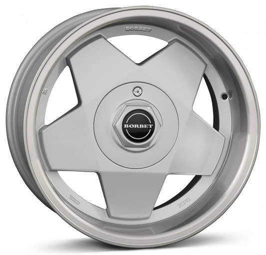 Borbet A silver rim polished 7x15 ET25 - LK4/100 ML64