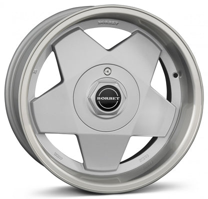 Borbet A silver rim polished 7x15 ET25 - LK4/100 ML64