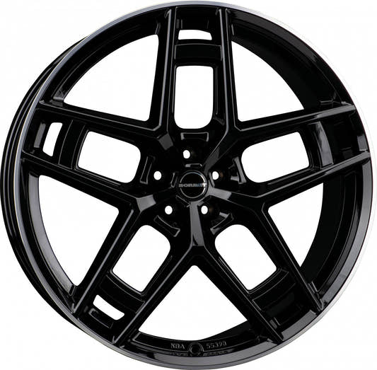 Borbet TF black rim polished glossy 10.5x24 ET20 - LK5/112 ML66.6