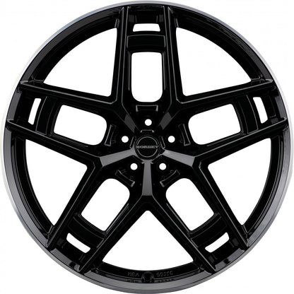 Borbet TF black rim polished glossy 10.5x24 ET34 - LK5/120 ML72.5