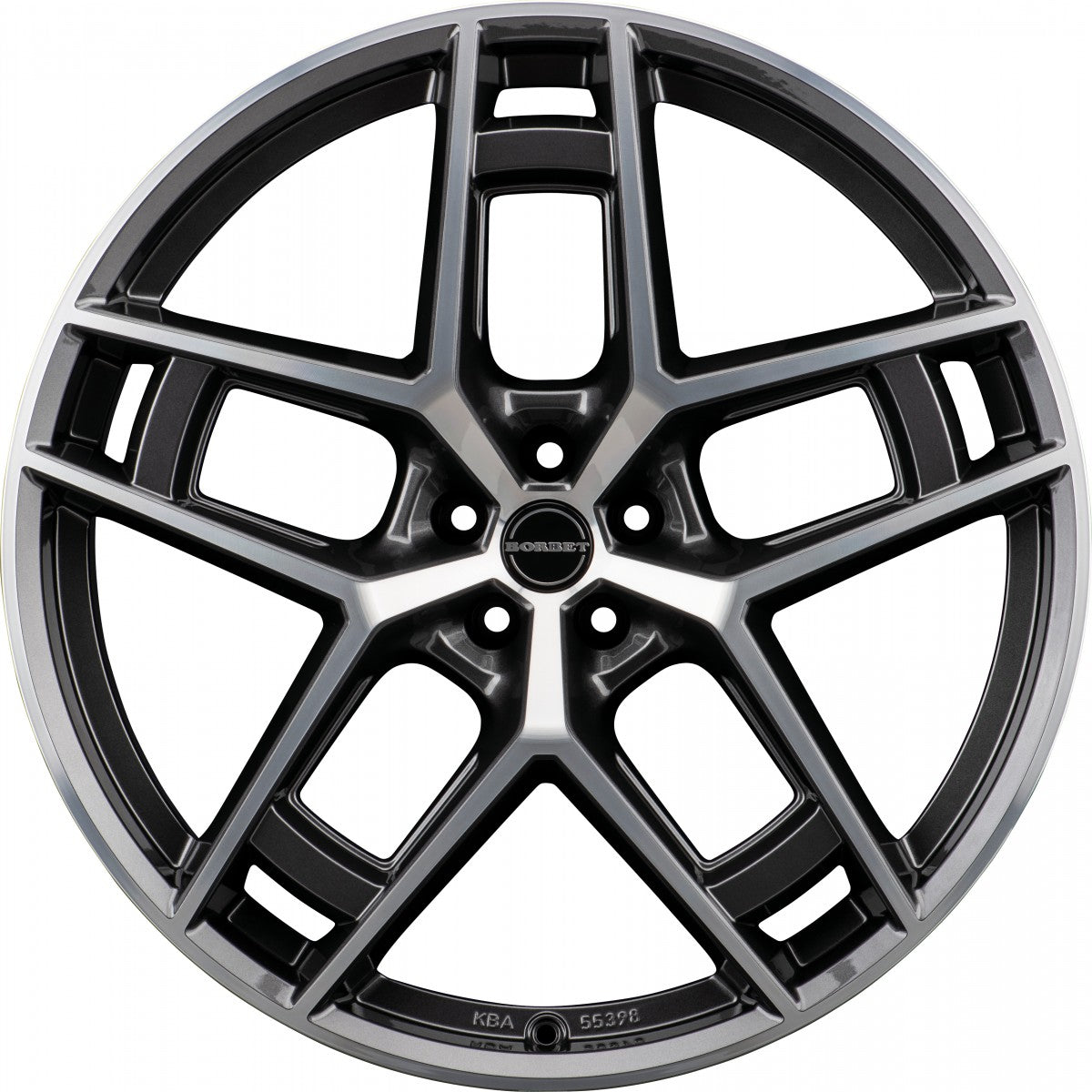 Borbet TF graphite polished glossy 10.5x24 ET20 - LK5/112 ML66.6