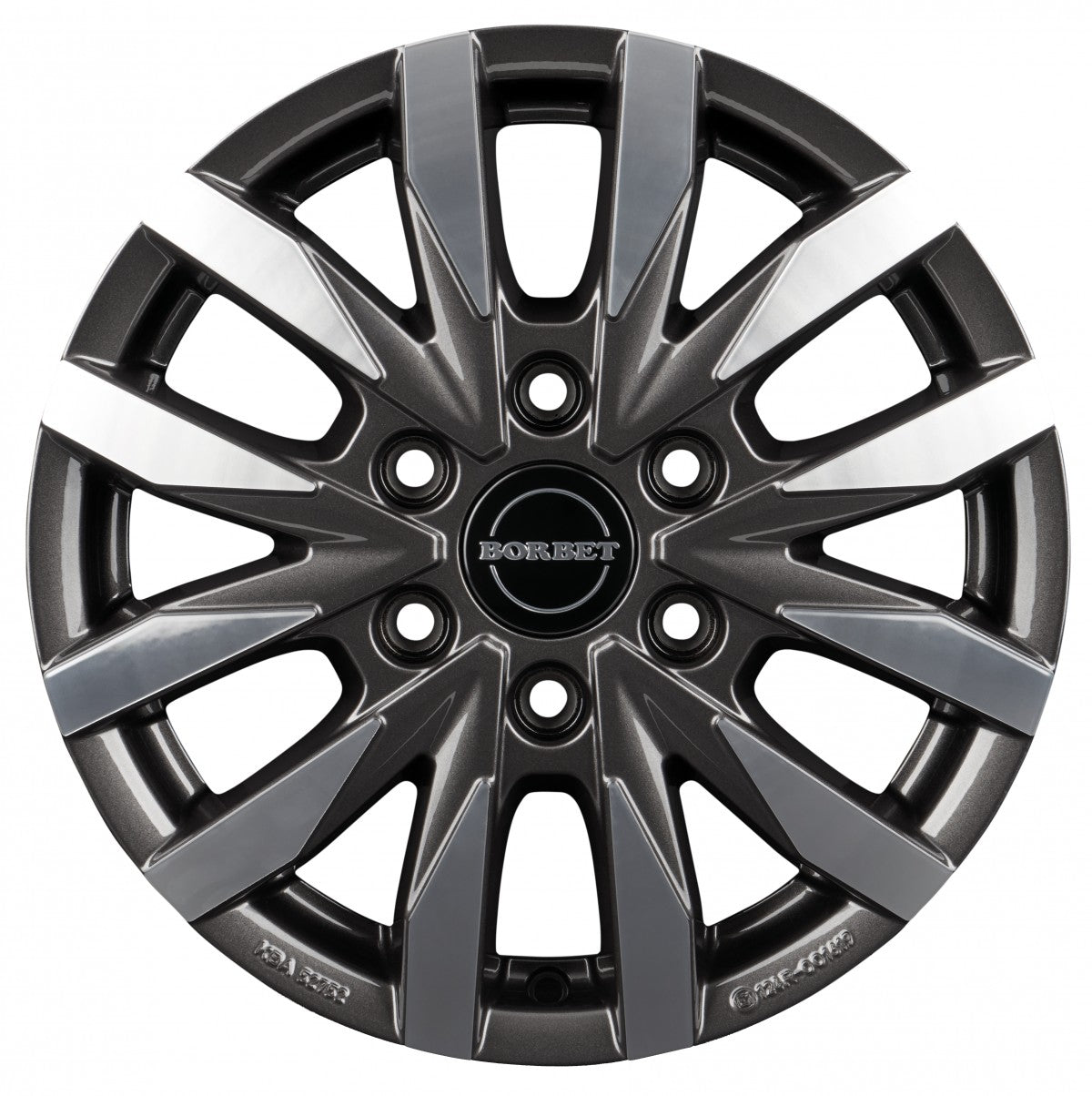 Borbet CW6 mistral anthracite glossy polished 6.5x17 ET48 - LK6/139.7 ML92.4
