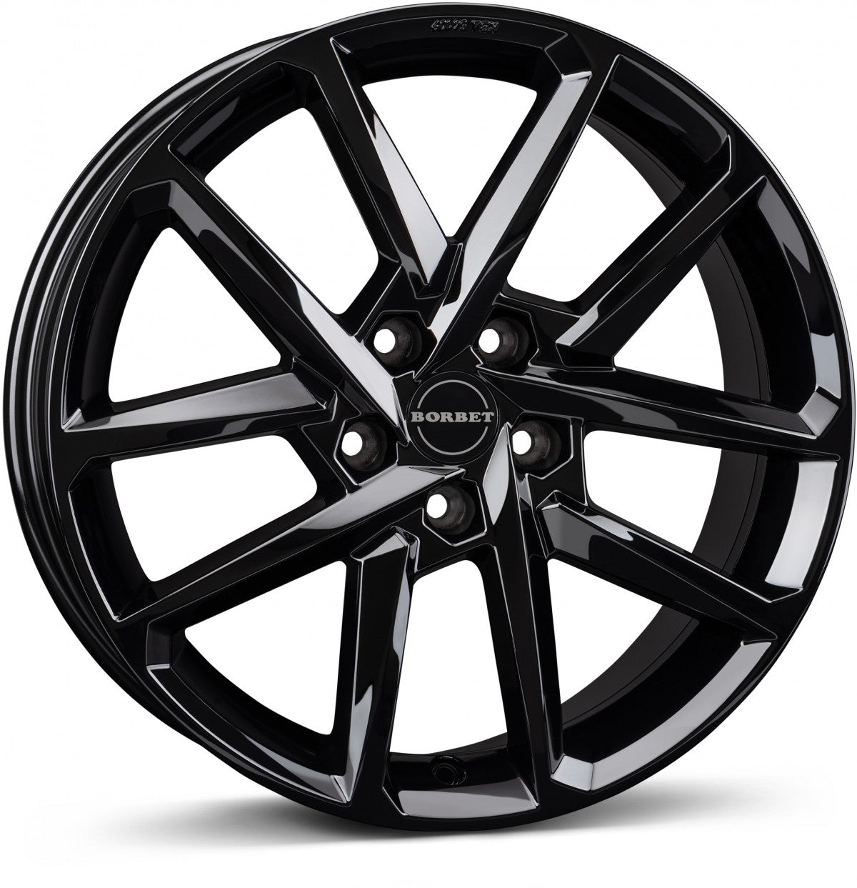 Borbet N black glossy 8x19 ET35 - LK5/108 ML72.5