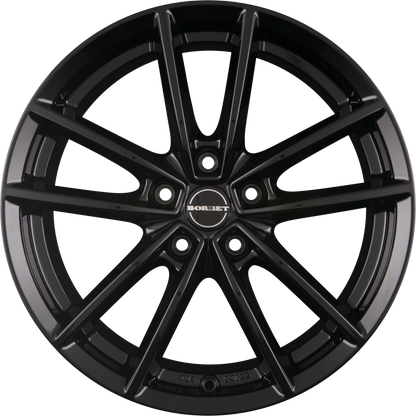 Borbet W Black Glossy Alufelge 7x17 Zoll ET50 LK 5x114.3 ML72.5