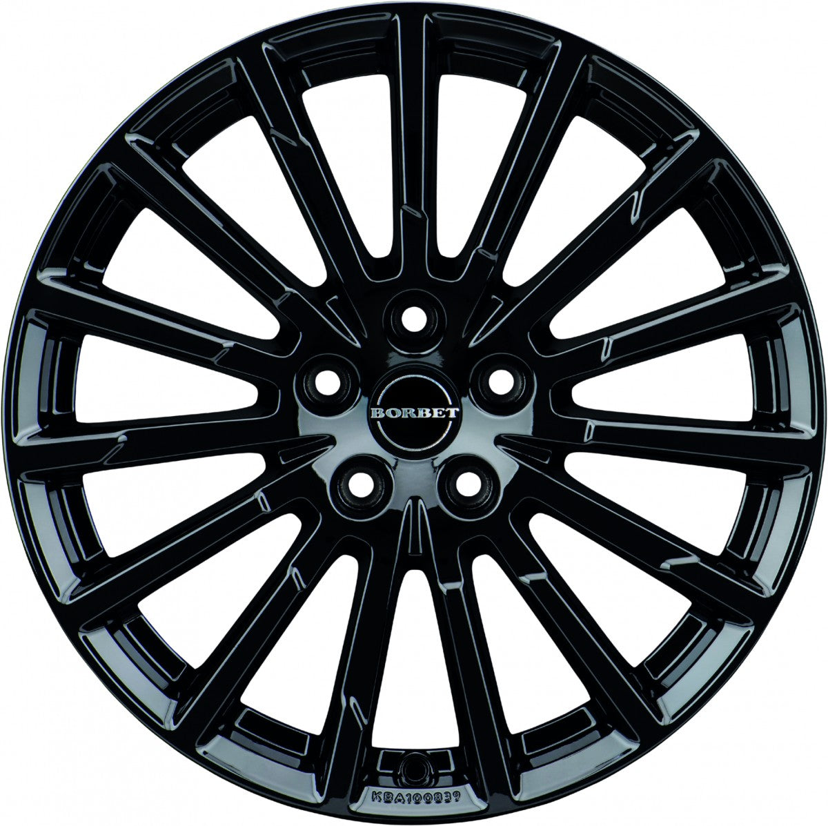 Borbet BX15 black glossy 8x18 ET45 - LK5/112 ML72.5