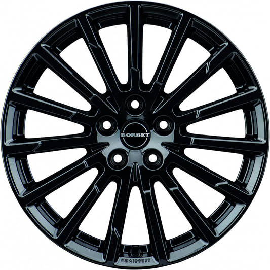 Borbet BX15 black glossy 8x19 ET45 - LK5/108 ML72.5