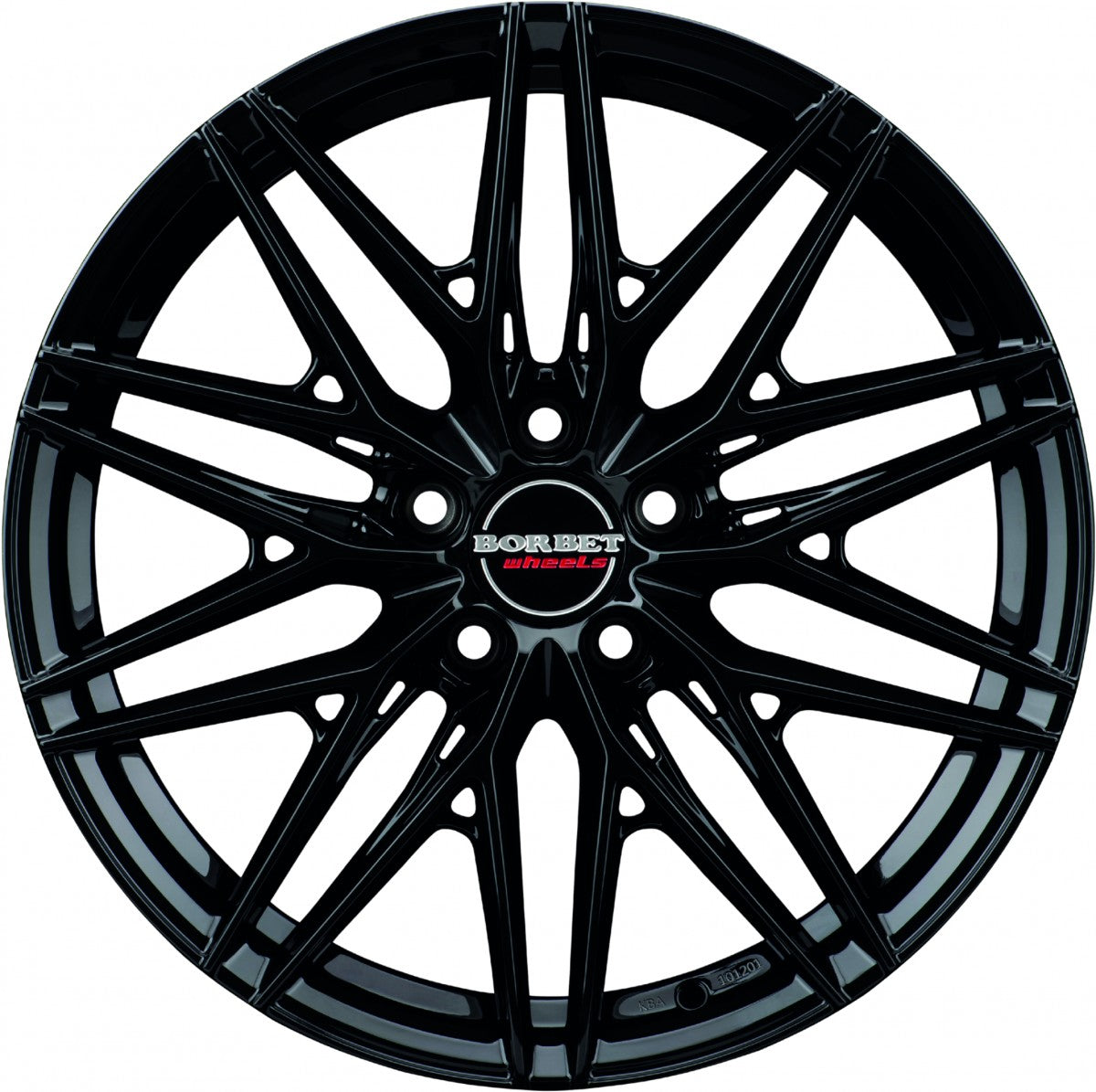 Borbet FB1 black glossy 8x18 ET40 - LK5/112 ML72.5