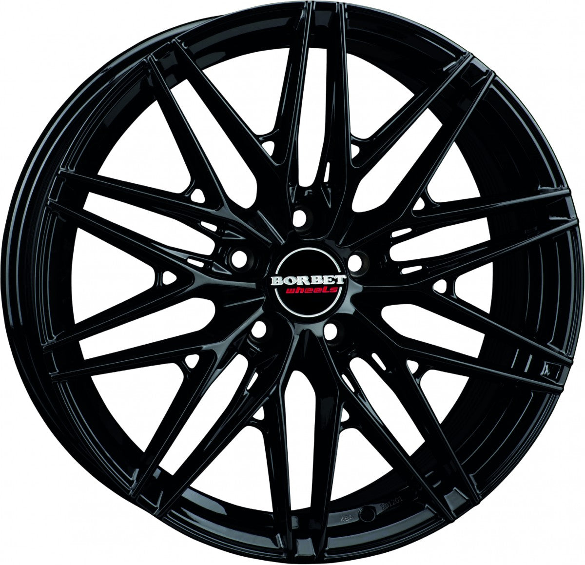 Borbet FB1 black glossy 8x18 ET40 - LK5/120 ML72.5