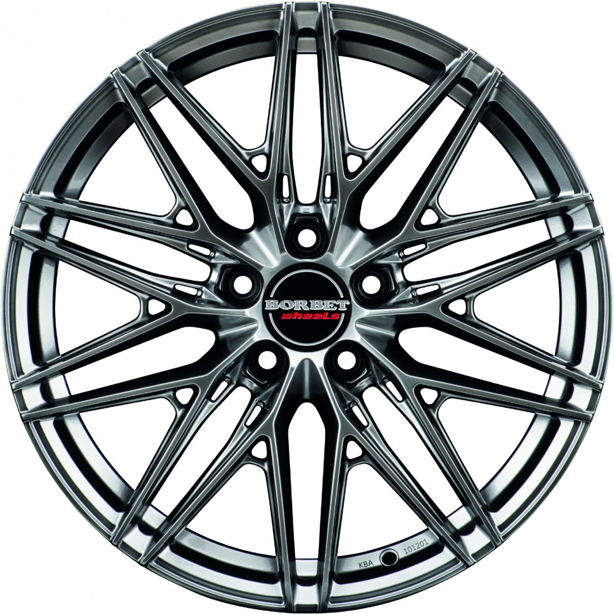 Borbet FB1 hyper black silver 8x18 ET40 - LK5/112 ML72.5