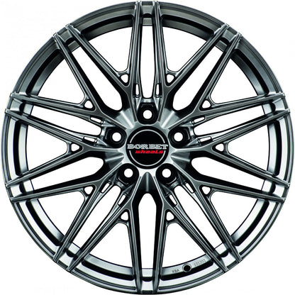 Borbet FB1 hyper black silver 8x18 ET40 - LK5/114.3 ML72.5