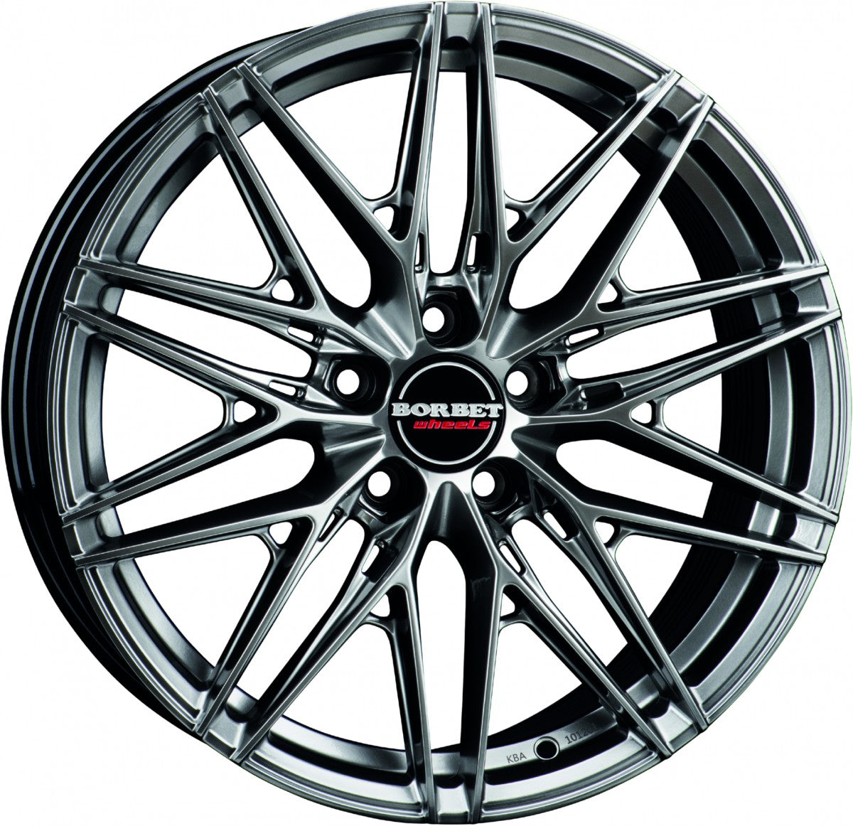 Borbet FB1 hyper black silver 8x18 ET40 - LK5/120 ML72.5