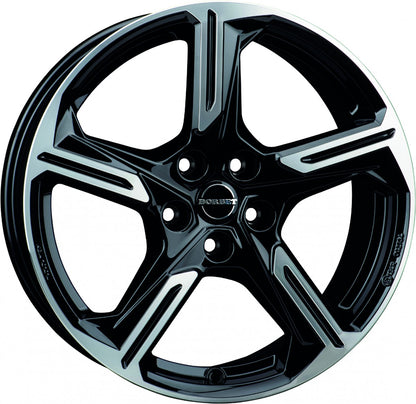 Borbet XE1 black polished glossy 7.5x18 ET25 - LK5/112 ML66.6
