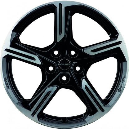 Borbet XE1 black polished glossy 7.5x18 ET25 - LK5/112 ML66.6