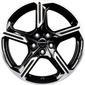 Borbet XE1 Black Polished Glossy Alufelge 7.5x18 Zoll ET50.5 LK 5x108 ML63.4