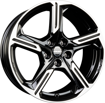 Borbet XE1 Black Polished Glossy Alufelge 7.5x18 Zoll ET50.5 LK 5x108 ML63.4 – Bild 2