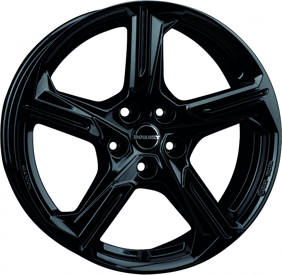 Borbet XE1 black glossy 7.5x18 ET23 - LK5/112 ML66.6