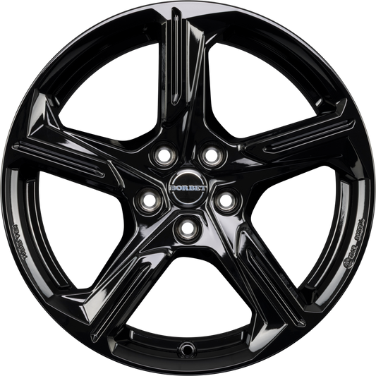 Borbet XE1 Black Glossy Alufelge 7.5x18 Zoll ET50 LK 5x108 ML63.4